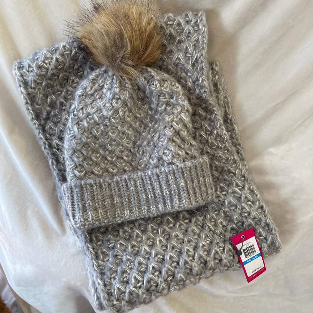 Vince Camuto hat and infinity scarf